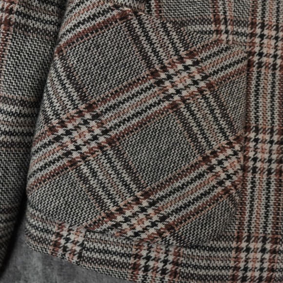 Chadwicks Blazer Womens 20W Plaid Wool Blend Single Button Pockets Classic Caree - Picture 9 of 11